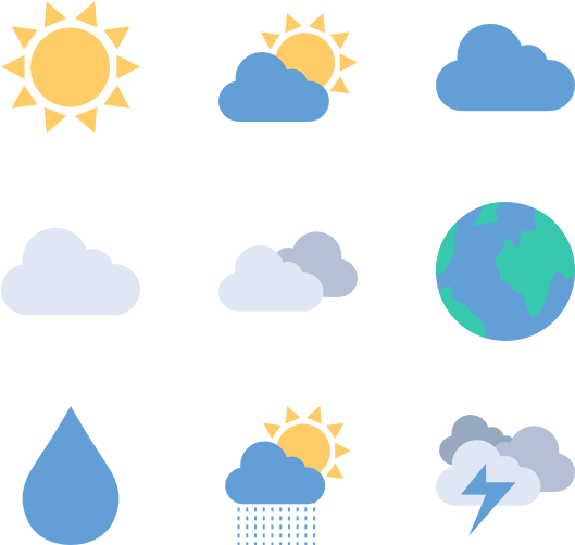 Icon Png Image - Transparent Weather Icon Png Clipart (600x564), Png Download