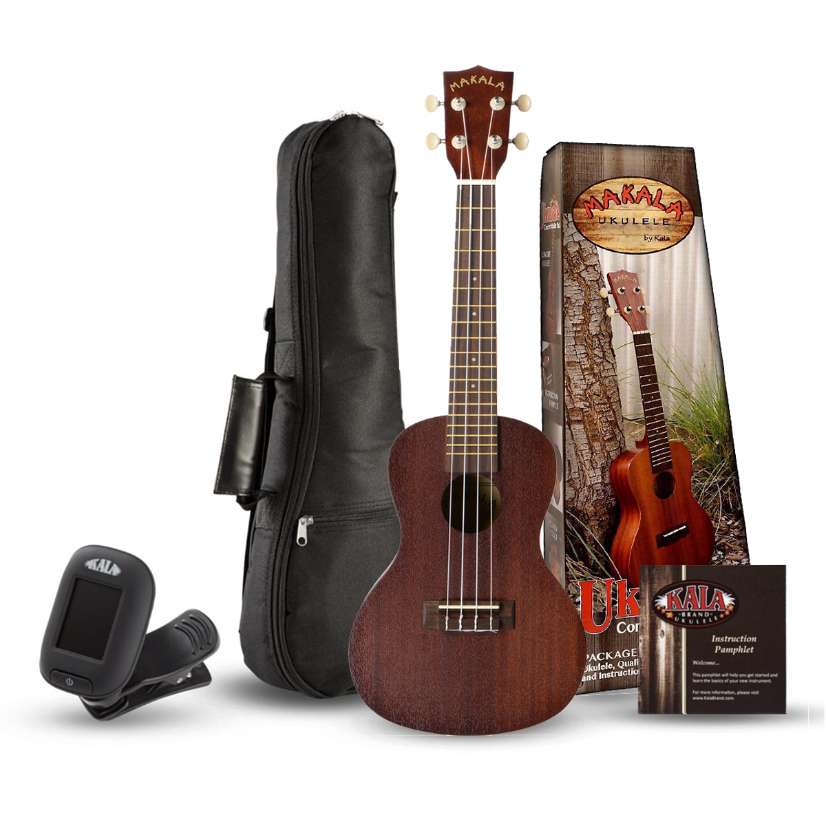 Kala Mkcpack Makala Concert Ukulele Pack Clipart (1200x1200), Png Download