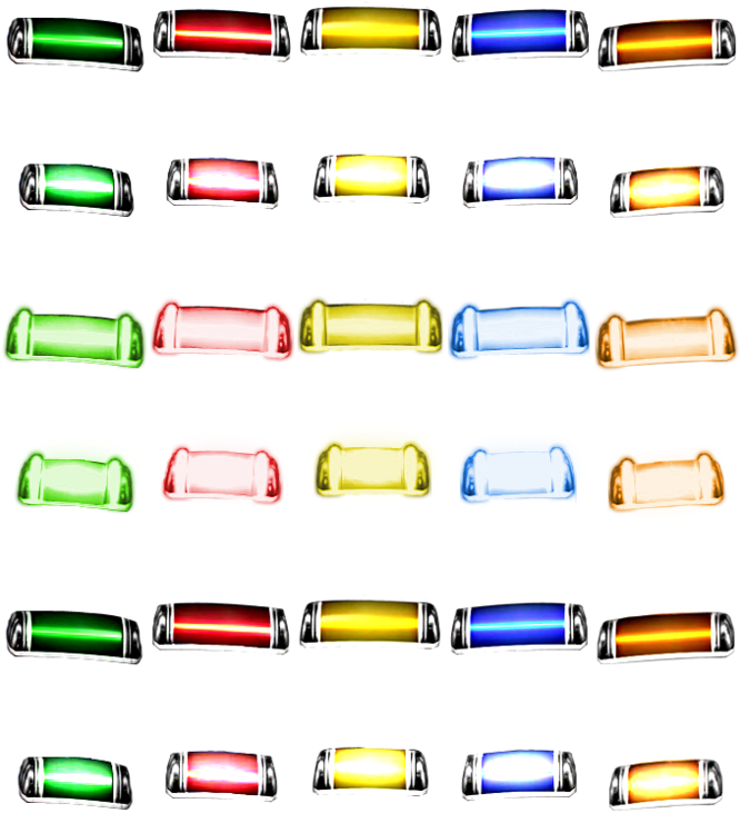 Rock Band 2 Glowing, High Contrast, Colored Star Power - Model Car Clipart (666x740), Png Download