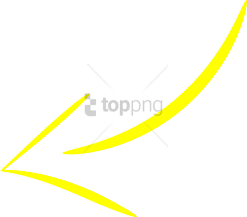 Download Free Png Yellow Curved Arrow Png Image With Transparent