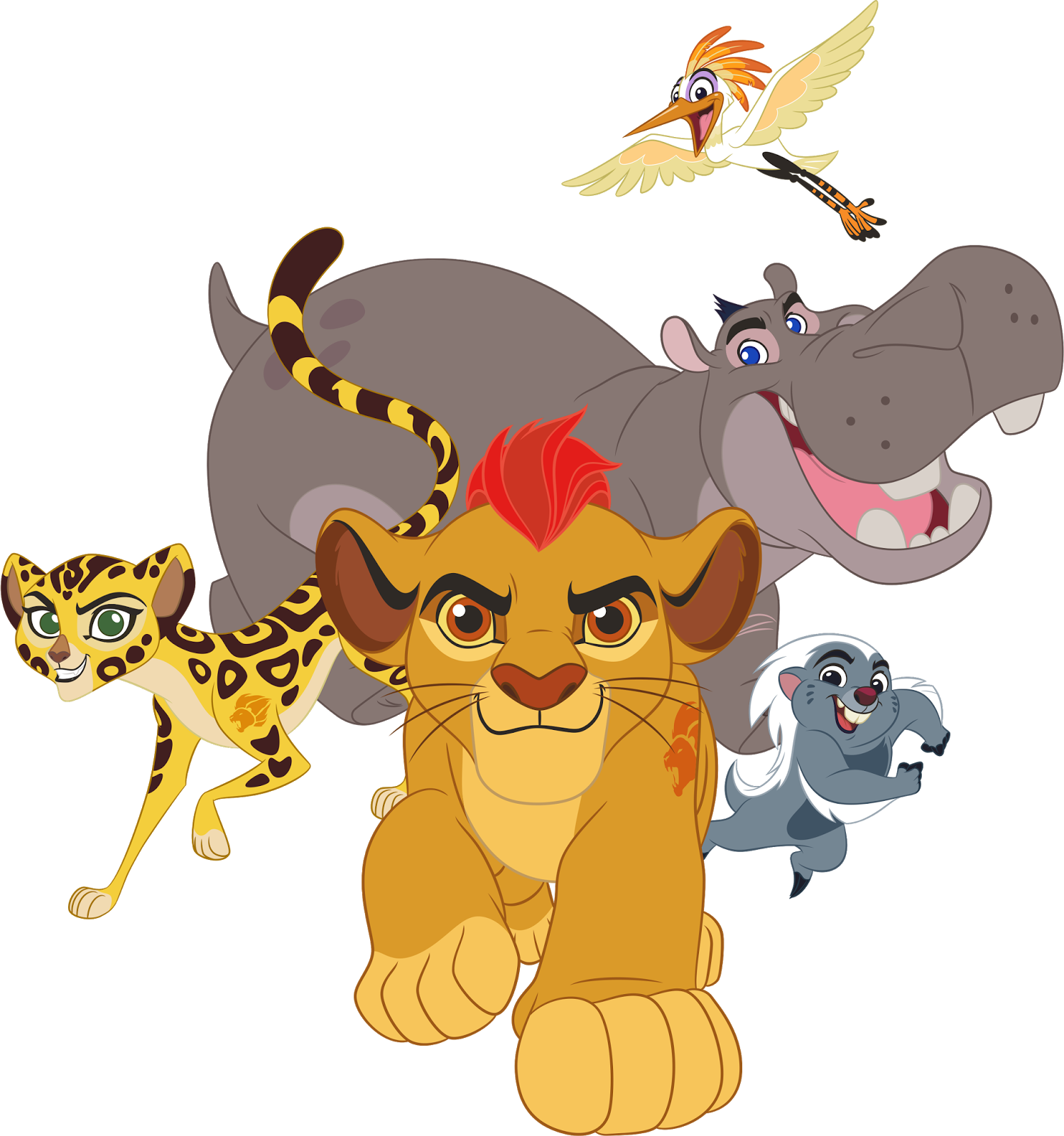 Timon And Pumba Are Now Considered As Elders, Wise - Lion Guard Characters Png Clipart (1498x1600), Png Download