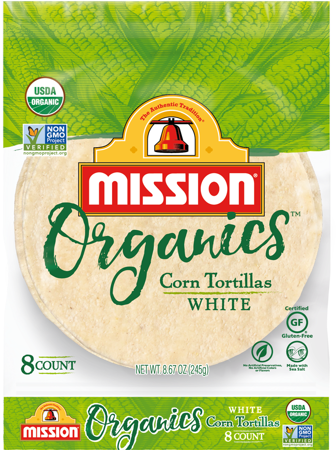 Organic White Corn Tortillas - Grated Parmesan Clipart (880x940), Png Download
