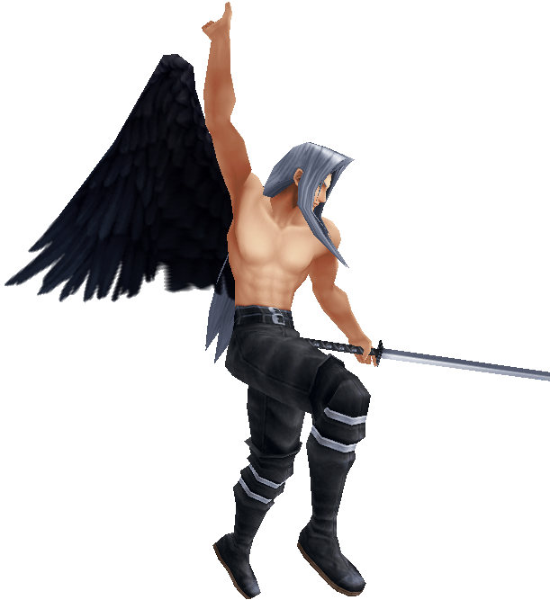 Best Pics Of Sephiroth - Sephiroth Dissidia Clipart (611x667), Png Download