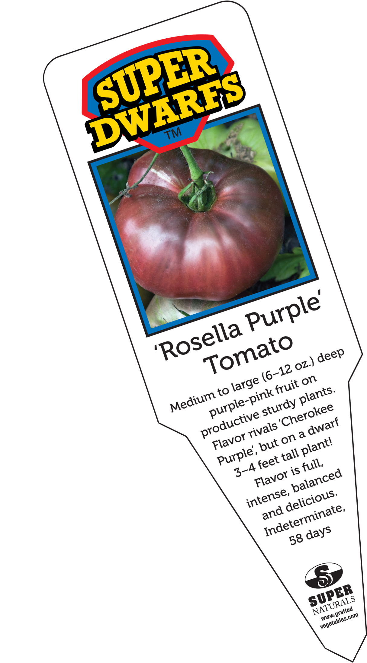 Rosella Purple Tomato Label - Natural Foods Clipart (1875x2236), Png Download