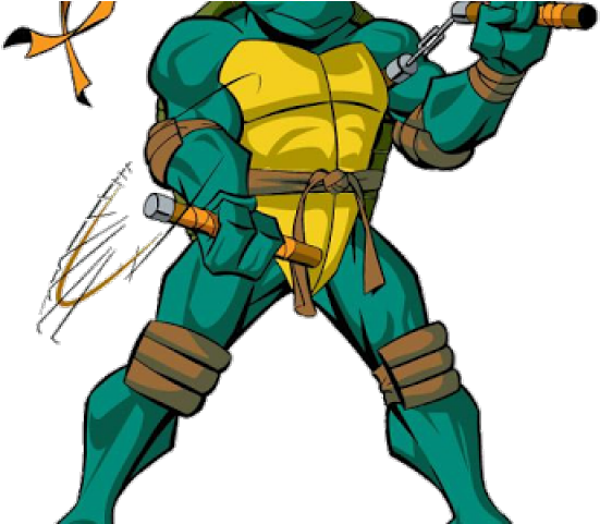 Michelangelo Ninja Turtle Png Clipart (640x480), Png Download