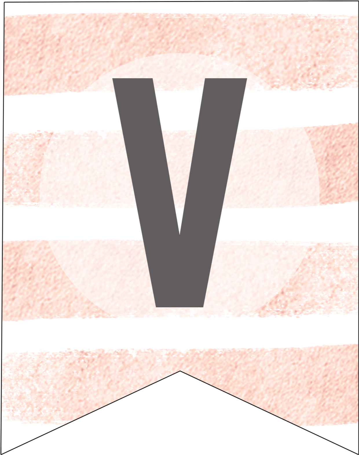 Pink Stripes Custom Banner Sign Free Printable Graphic Design Clipart