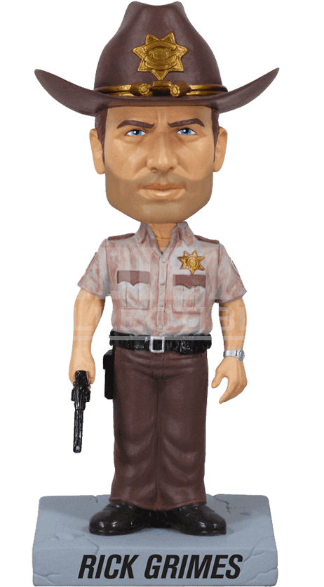 Walking Dead Rick Grimes Wacky Wobbler - Funko Wacky Wobbler Bobble Head Clipart (850x850), Png Download