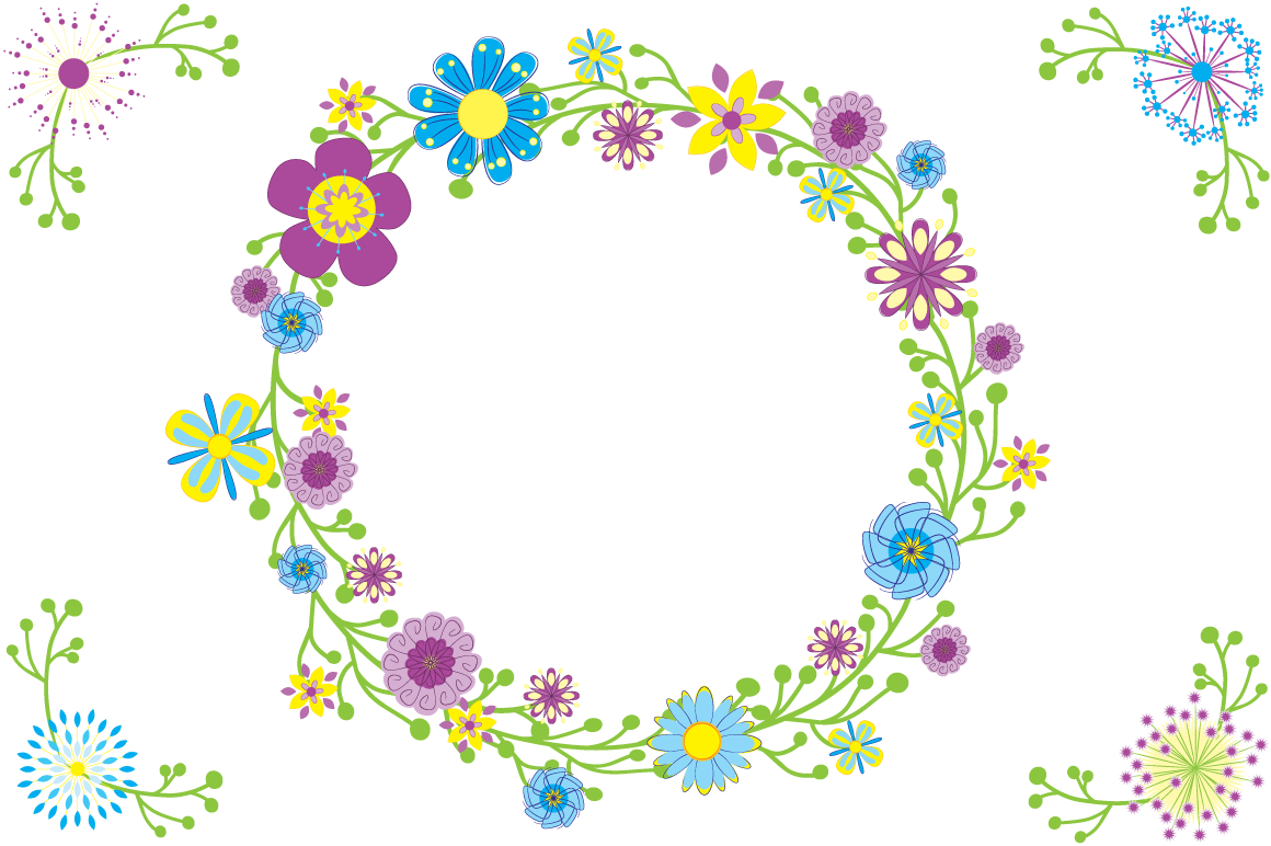 Ai Flower - Circle Clipart (1160x772), Png Download