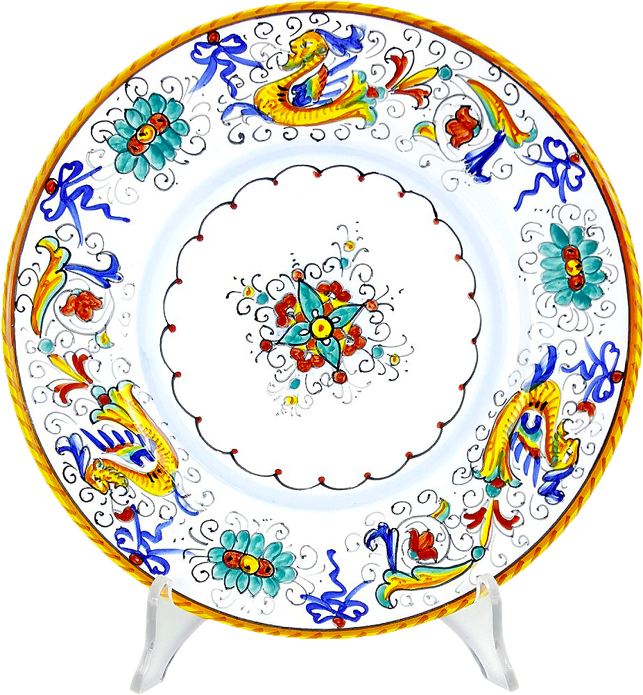 Dinner Plate Smooth Edge Raffaellesco - Circle Clipart (974x1071), Png Download