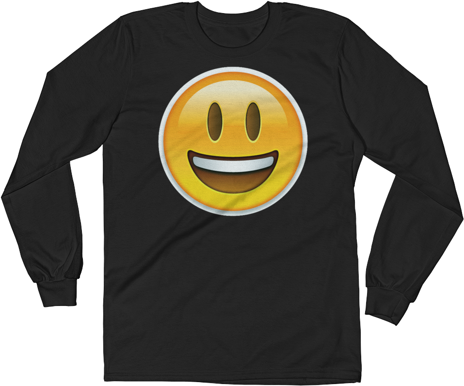 Men's Emoji Long Sleeve T Shirt - Bill Of Rights Shirt Clipart (1000x1000), Png Download