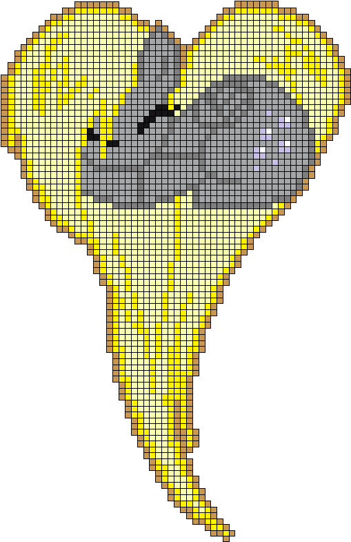 Mlp Minecraft Heart Pixel Art Template 24974 - Pixel Art Pony Heart Clipart (545x826), Png Download