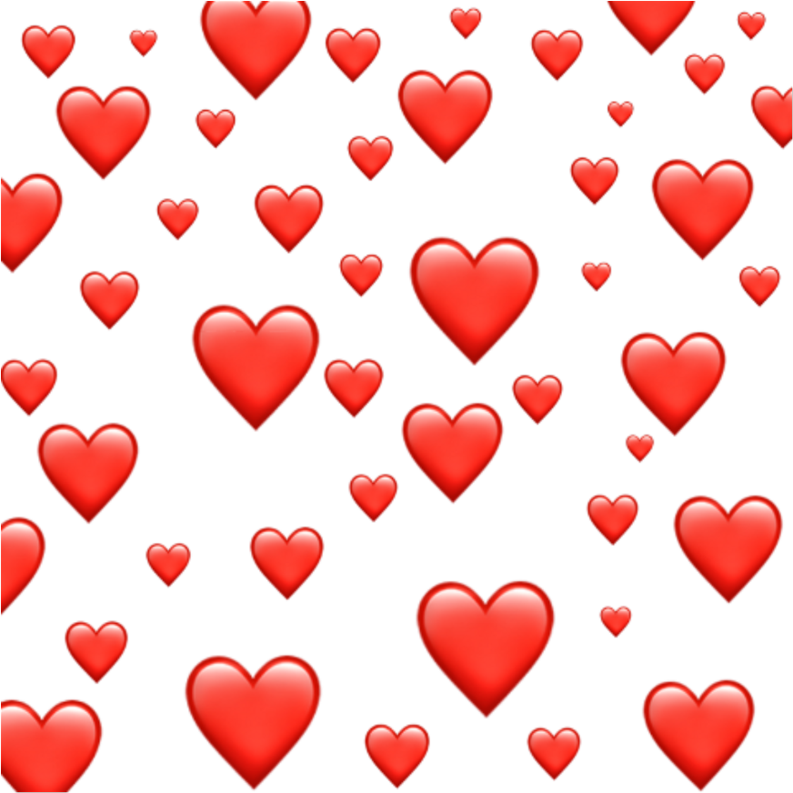 #emoji #red #heart #hearts #redheart #redhearts #tumblr - Emoji Clipart (1024x1024), Png Download