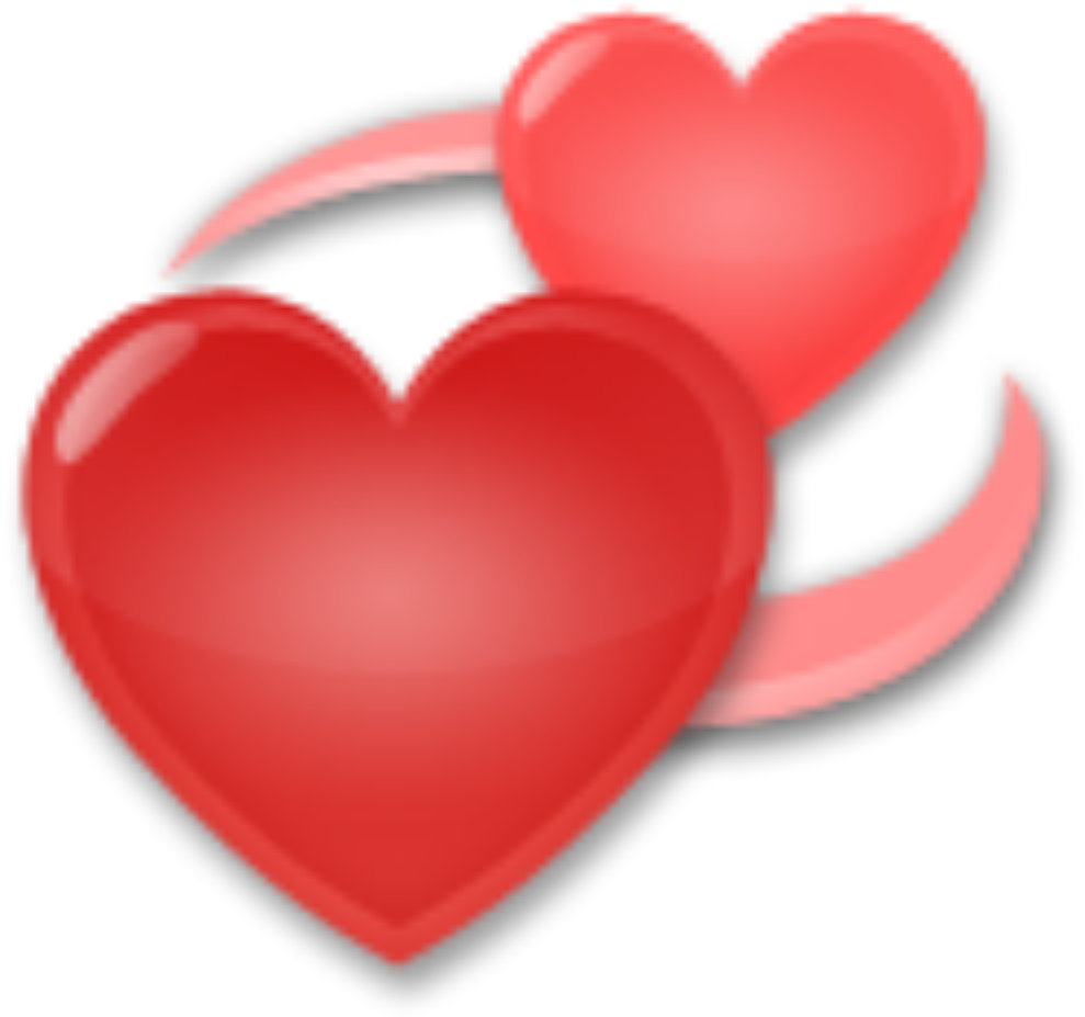 #romantic #heart #loving #couples #redheart #red #cute Clipart (1024x1024), Png Download