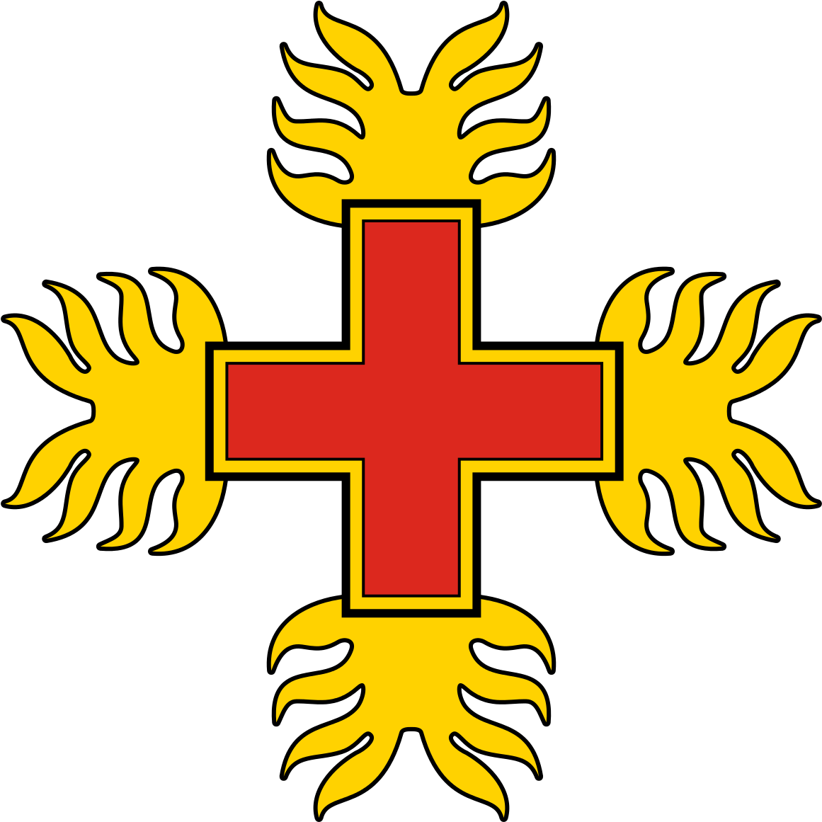 Order Of The Dragon - Order Of The Dragon Flag Clipart (1200x1200), Png Download