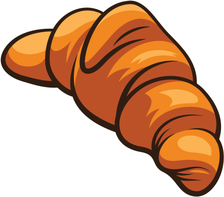 600 X 600 4 - French Croissant Clipart Png Transparent Png (600x600), Png Download