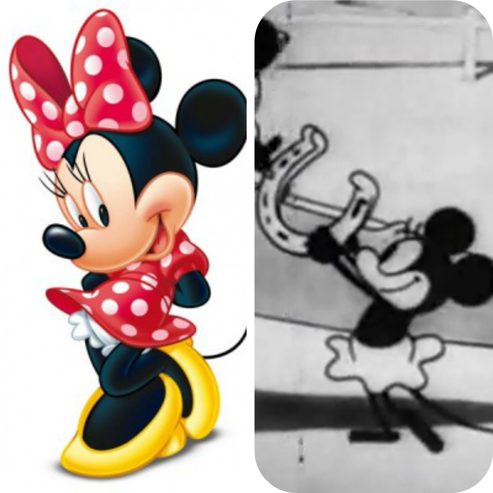 Historia De Nuestros Personajes - Minnie Mouse Cartoon Character Clipart (2000x2000), Png Download