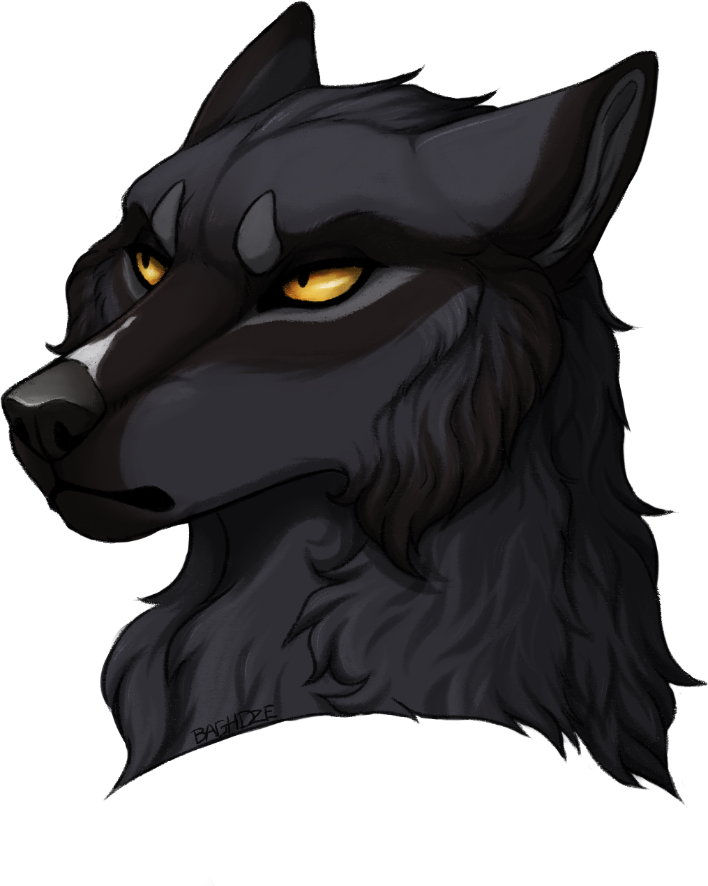 Black Wolf - Companion Dog Clipart (1200x1460), Png Download