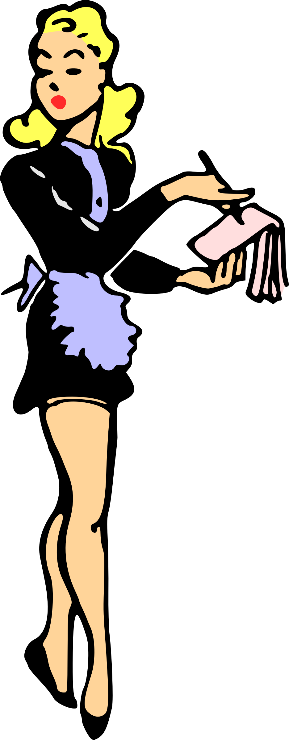 Clipart - Waitress Clipart - Png Download (936x2398), Png Download