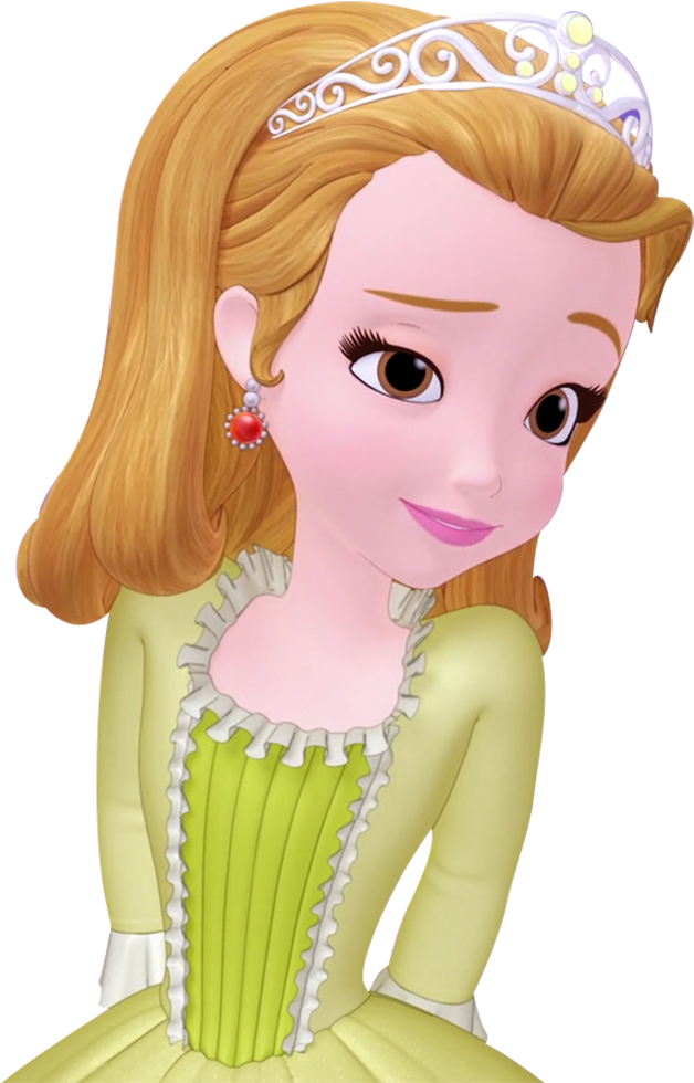Princesa Sofia Princesa Amber - Cartoon Clipart (640x1000), Png Download