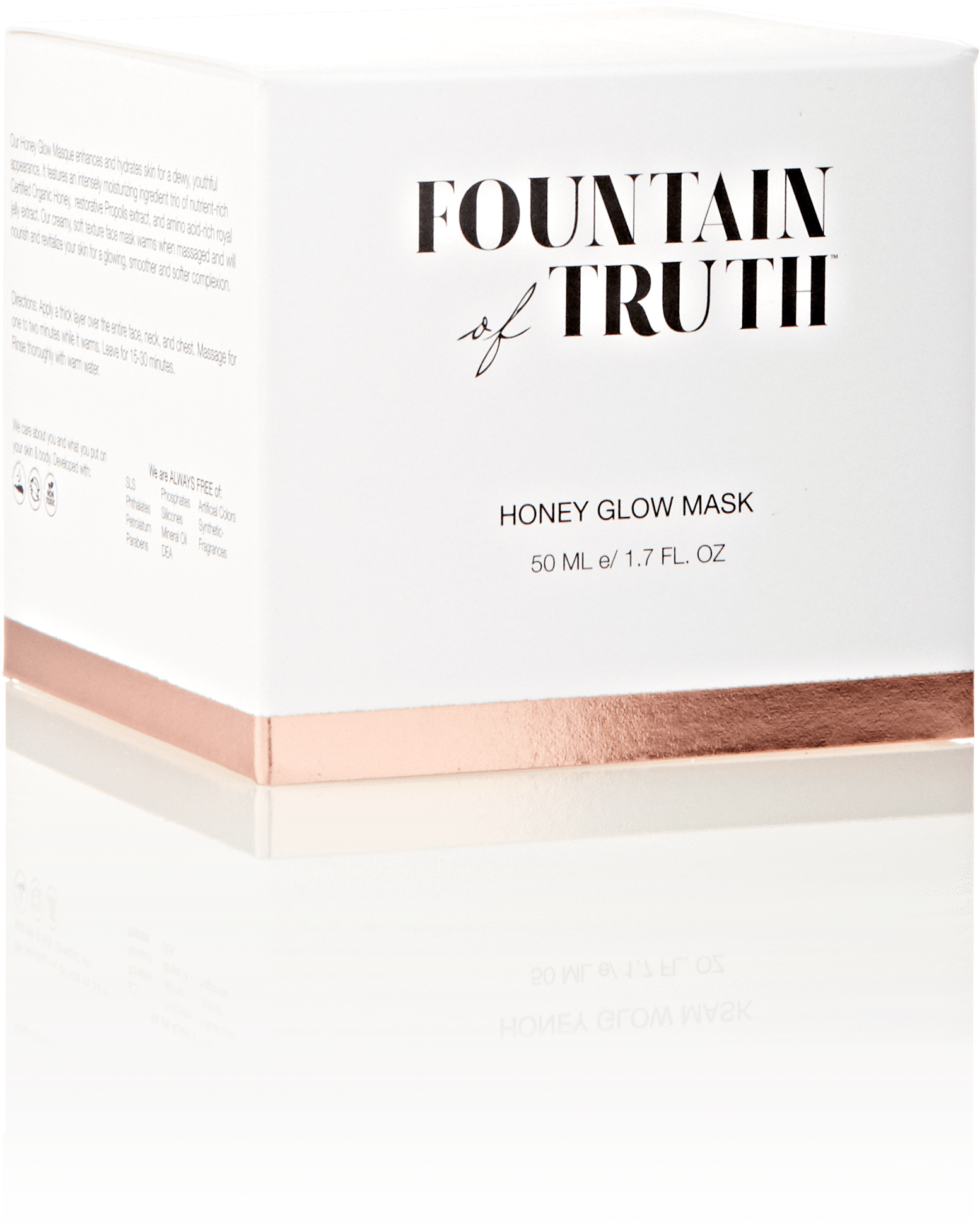 Fountain Of Truth Beauty Honey Glow Face Mask Clipart (1554x1949), Png Download