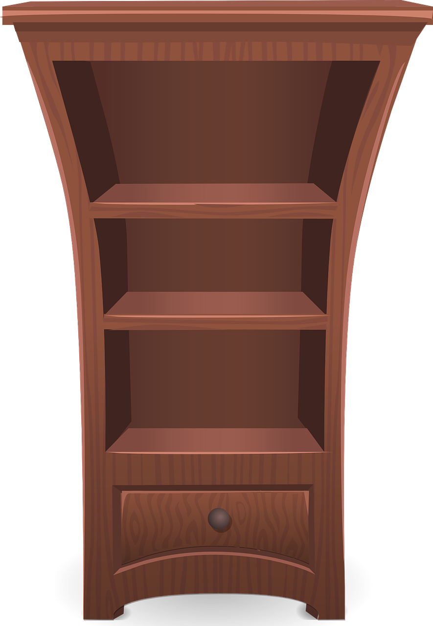 Png Freeuse Free Image On Pixabay Shelf Furniture Shelving - Furniture Shelf Clipart (885x1280), Png Download