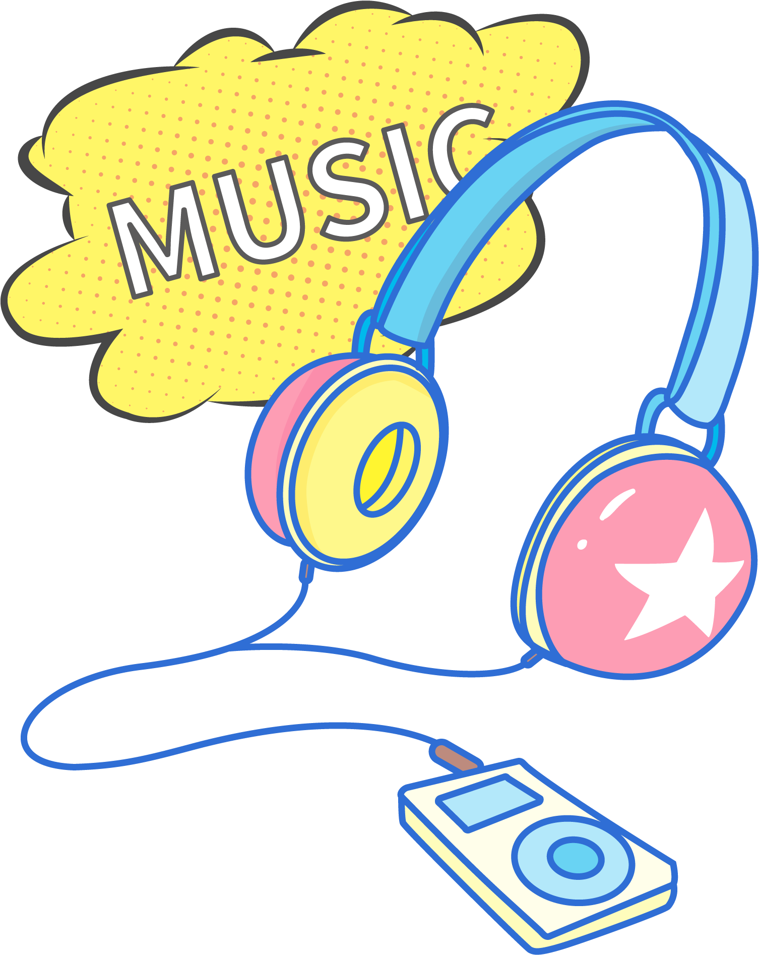 Headphones Pop Fashion Music Png And Vector Image Clipart (2000x2000), Png Download