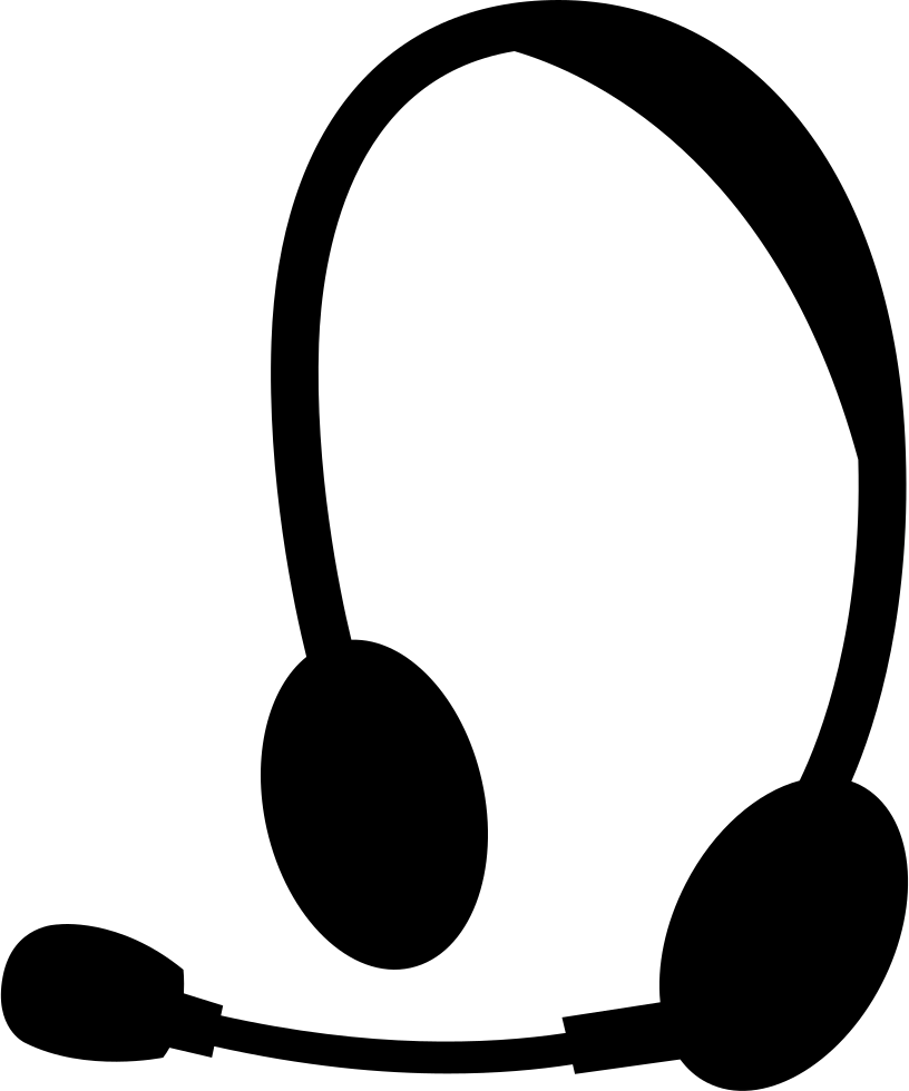 Headphones Vector Png Logo - Headset Svg Clipart (816x980), Png Download