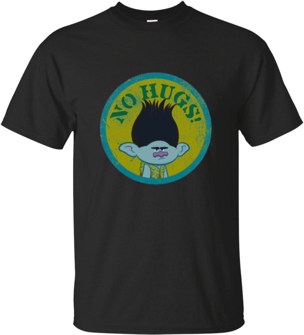 Dreamworks' Trolls No Hugs Branch Long Sleeve T-shirt - Bts Army Mom Clipart (1155x1155), Png Download