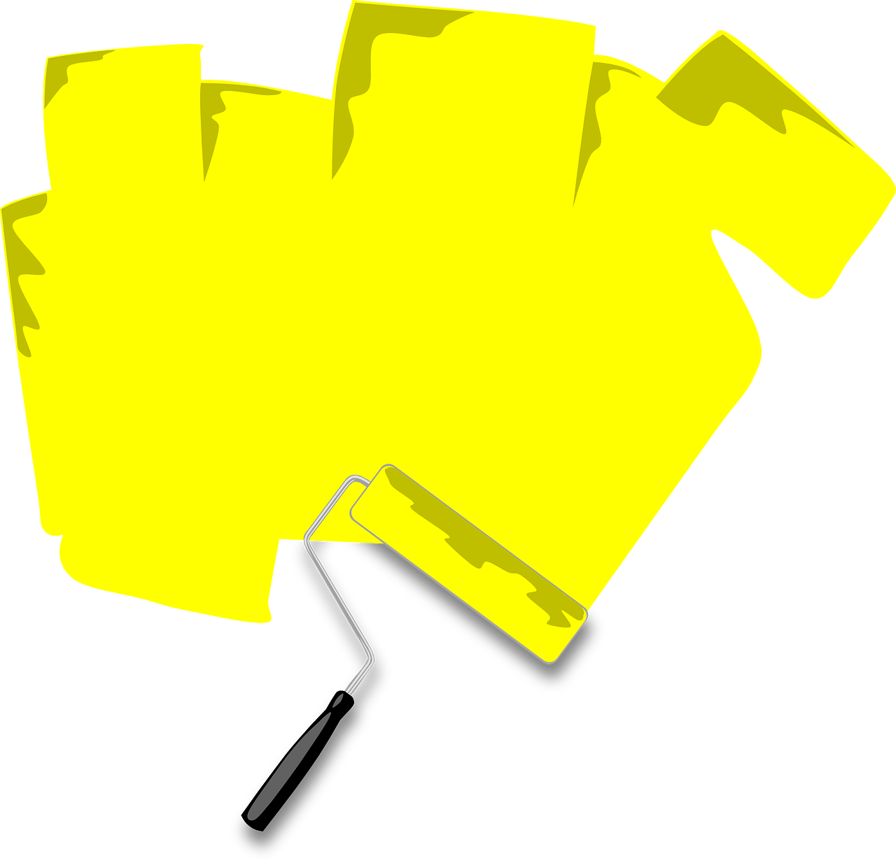 Paint Roller Color - Clip Art For Free Renovieren - Png Download (1280x1234), Png Download