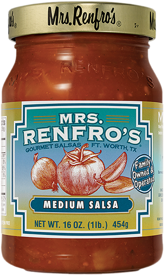 Renfro's Medium Salsa - Chutney Clipart (560x560), Png Download