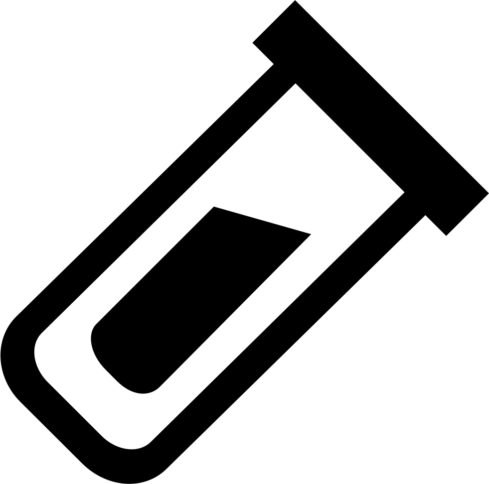 Si Glyph Test Tube Comments Clipart (981x972), Png Download