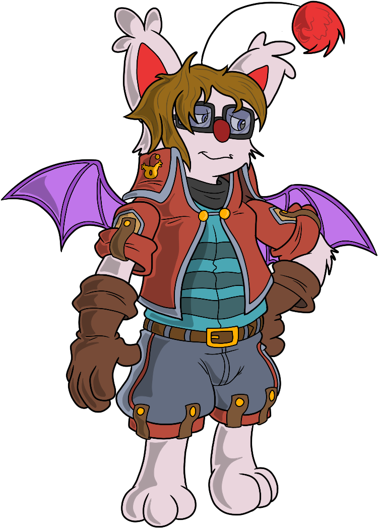 Commission - Moogle - Cartoon Clipart (800x1280), Png Download