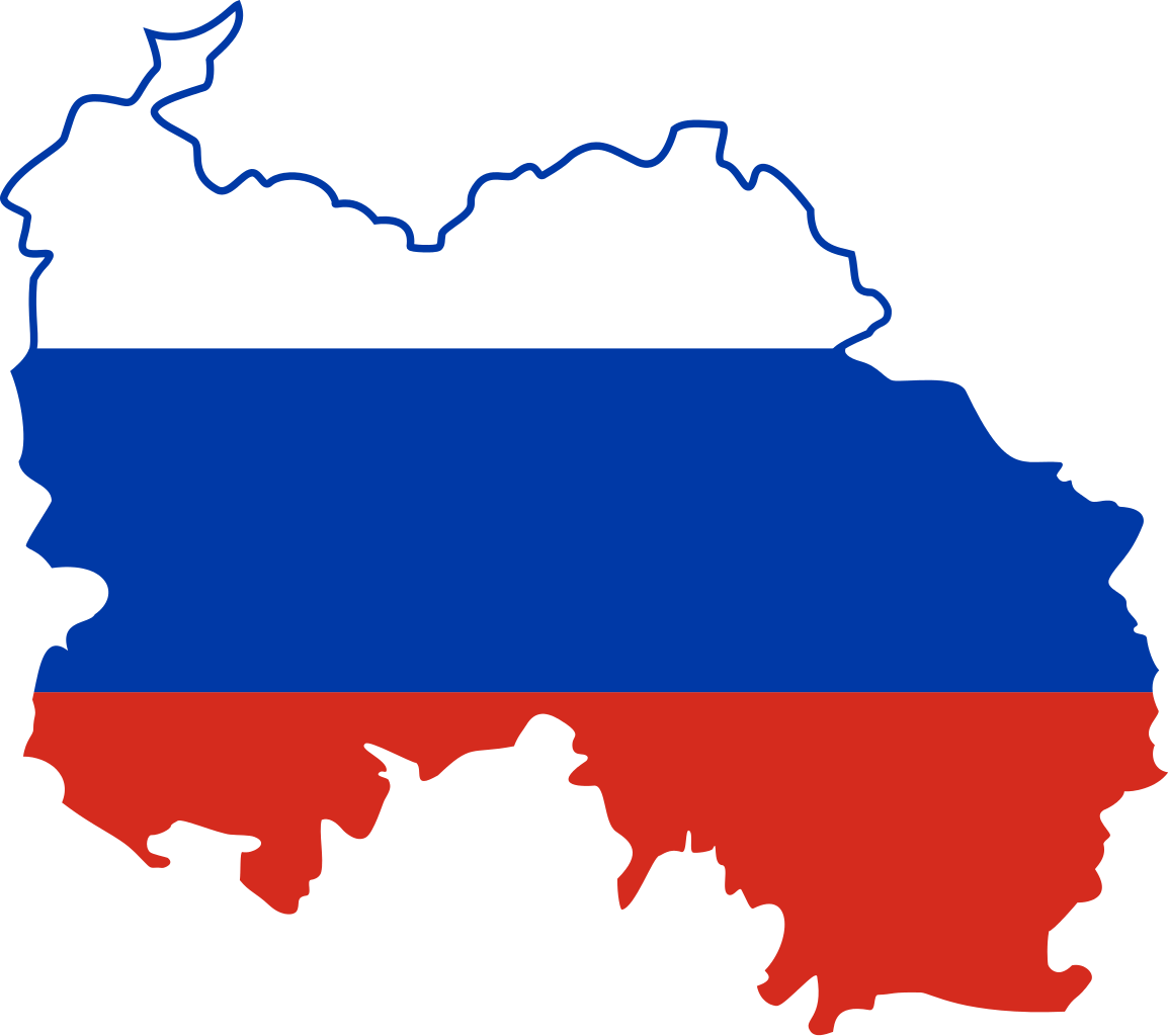 Russia Flag Map Clipart (1154x1024), Png Download