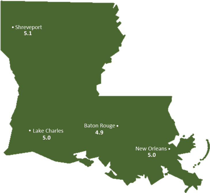 Louisiana Sun Light Hours Map - New Orleans State Outline Clipart (791x700), Png Download