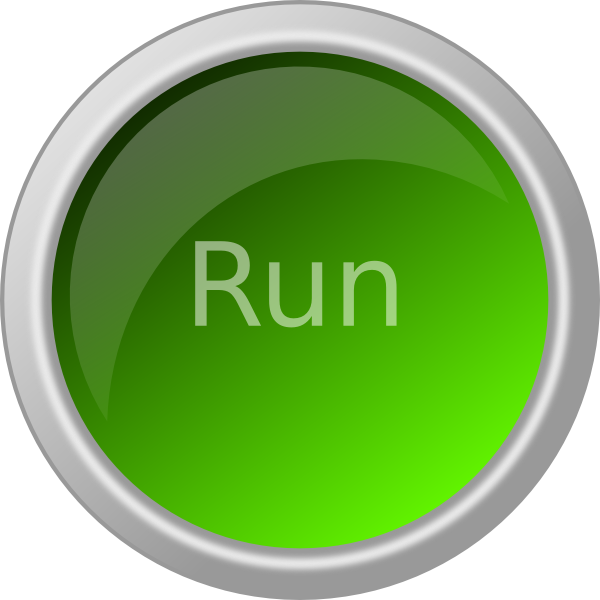 Run Push Button Svg Clip Arts 600 X 600 Px - Boton Vacio Png Transparent Png (600x600), Png Download