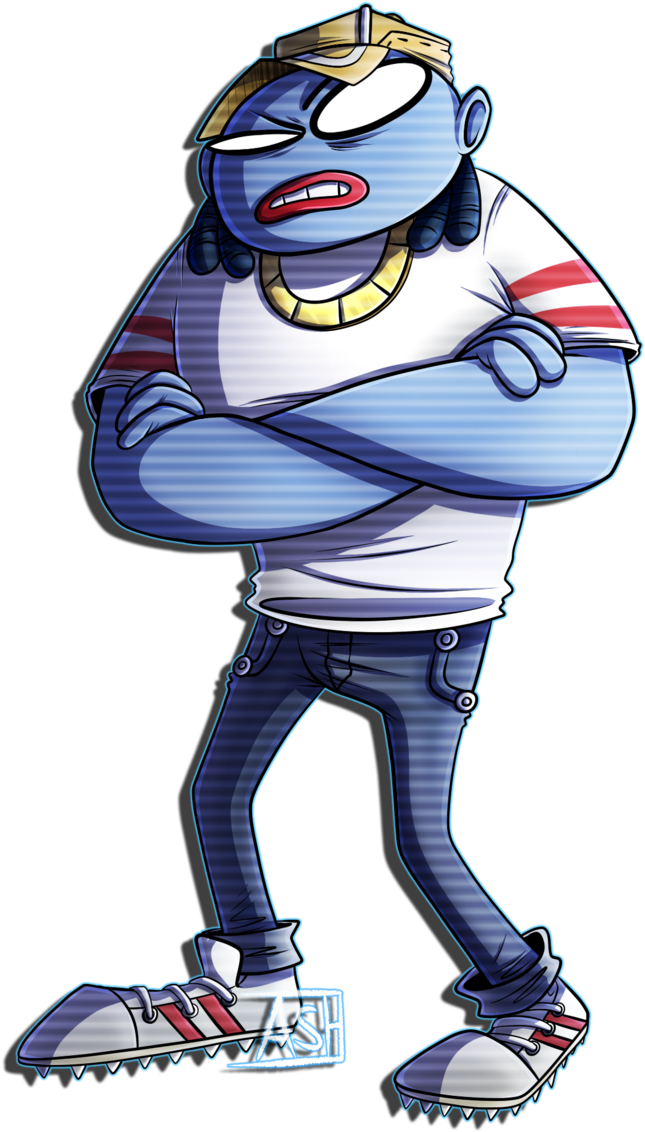 Del The Funky Ghost Rapper By Ashesfordayz - Gorillaz Del The Ghost Rapper Clipart (686x1164), Png Download