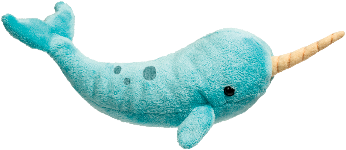 Douglas Stuffed Narwhal Clipart (1280x625), Png Download