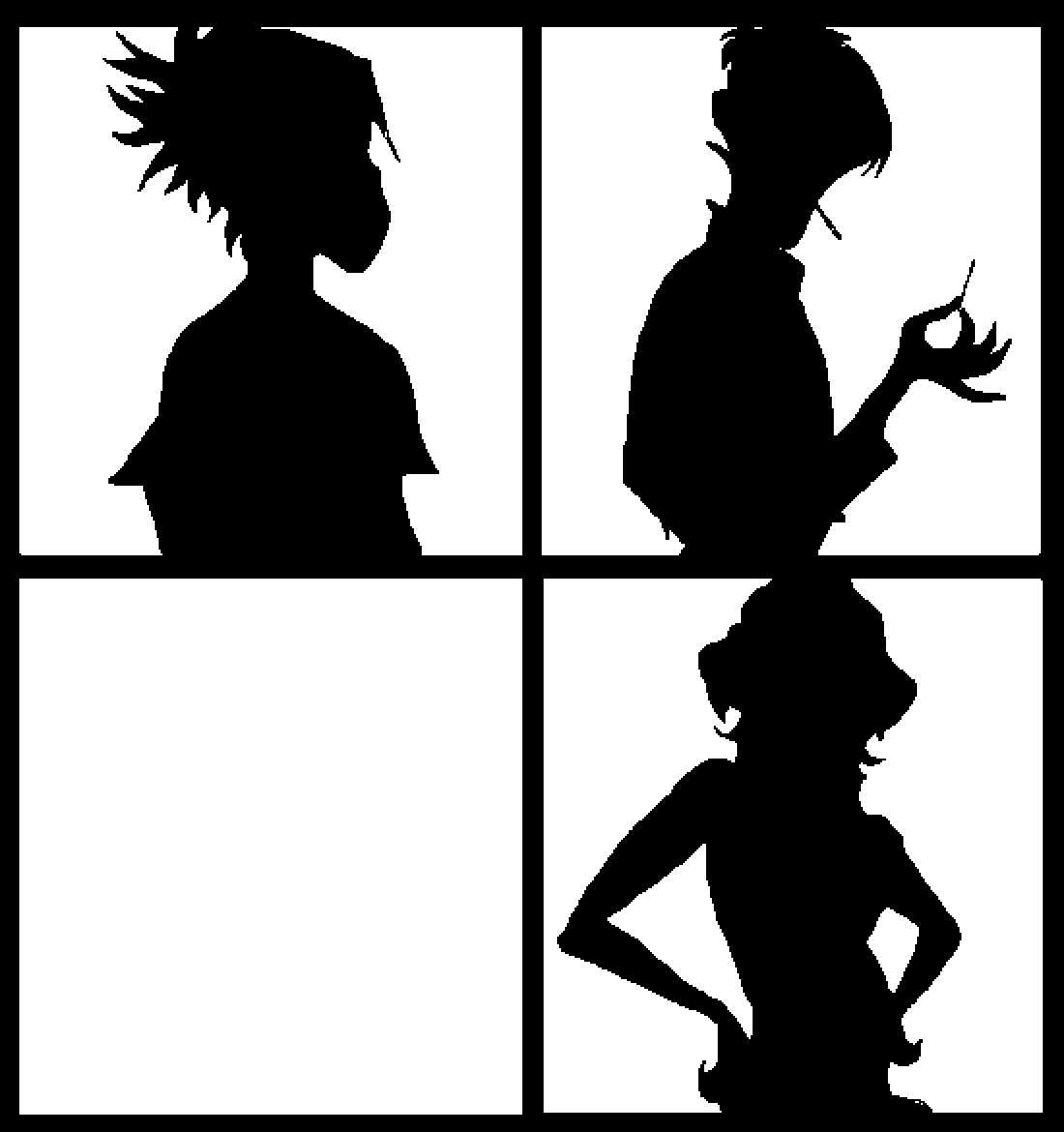 Gorillaz - Silhouette Clipart (1100x1170), Png Download
