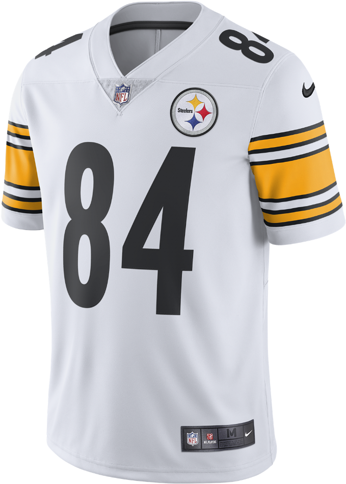 Nike Nfl Pittsburgh Steelers Limited Men's Football - Pittsburgh Steelers White Jersey Clipart (1000x1000), Png Download