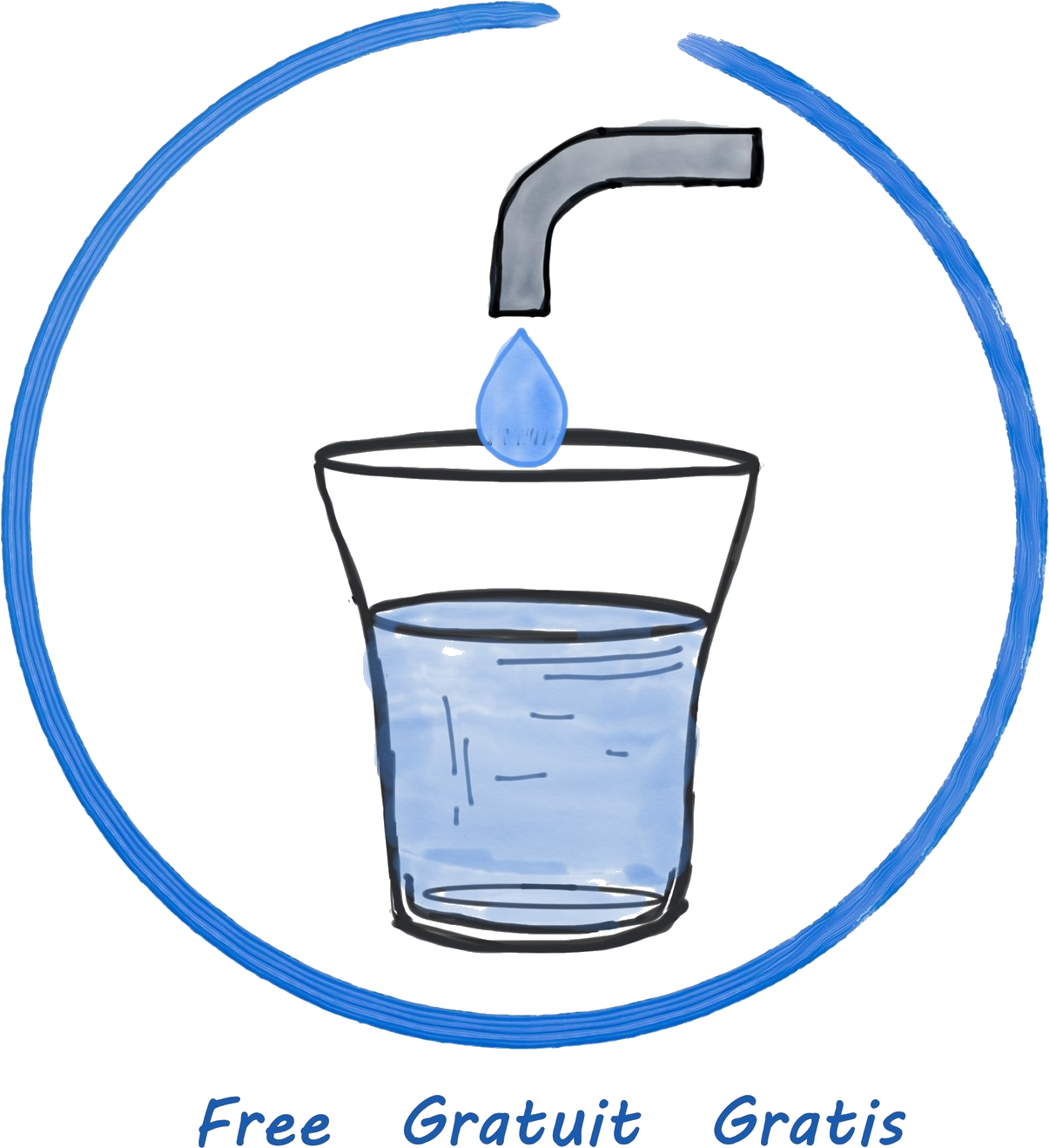 List Of Restaurants And Bars That Serve Free Tap Water - Drinking Water Clipart (1700x1419), Png Download