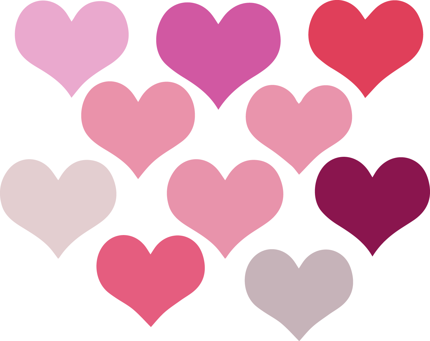 More Love Heart Clipart - Love Heart Clipart - Png Download (1428x1133), Png Download