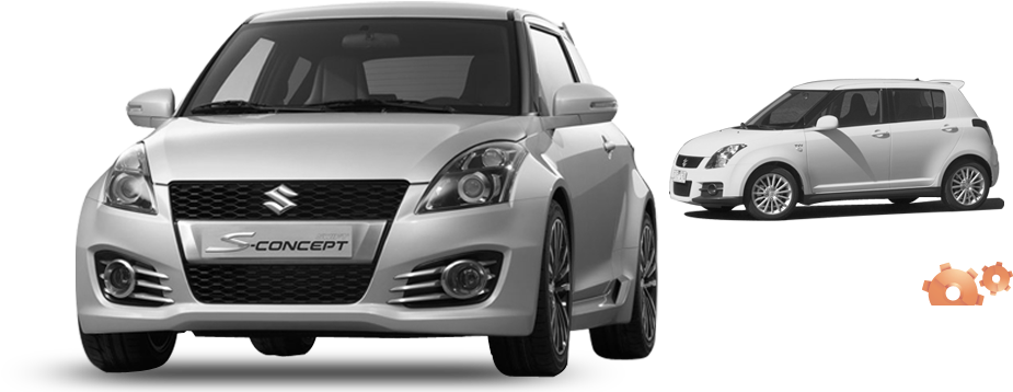 Imported And India Diesel Engines/crde Diesel Engines, - Suzuki Swift S Concept Clipart (980x373), Png Download