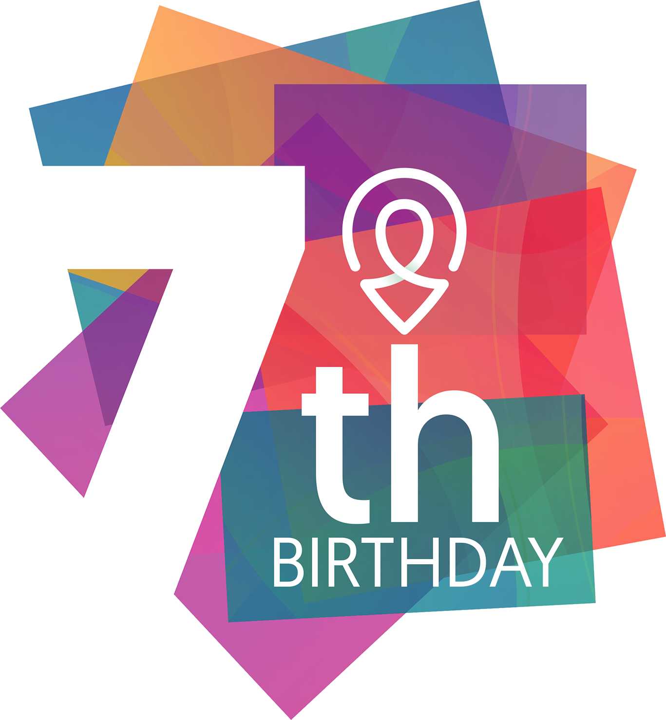 City Birthday Logo Clipart (1367x1479), Png Download
