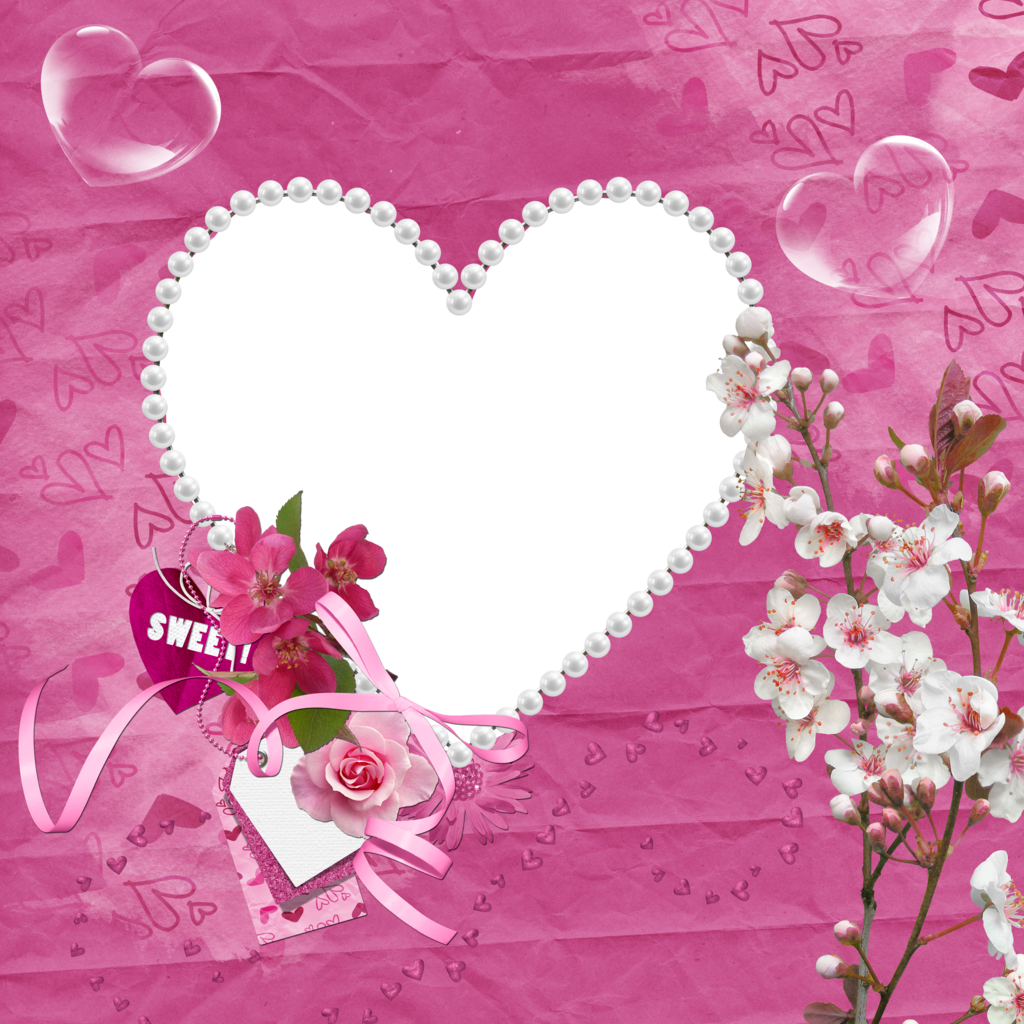 Heart Photo Frame Download Clipart (1024x1024), Png Download
