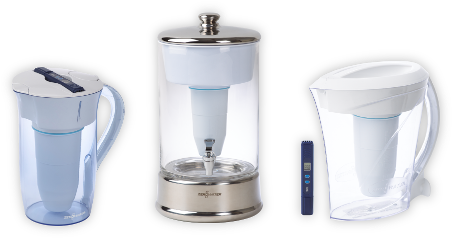 A Variety Of Zerowater Pitchers - Zero Water Filter Pitchers Clipart (925x488), Png Download