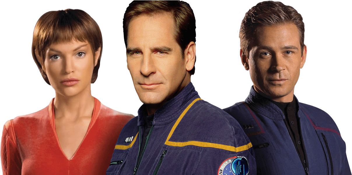 Star Trek Enterprise Crew Png Clipart (2000x600), Png Download