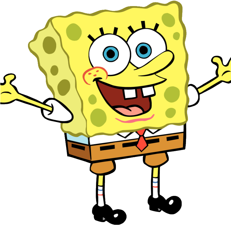 Can Sponge Bob Teach Us Anything Bob Esponja En Dibujos Animados Clipart Large Size Png Image Pikpng