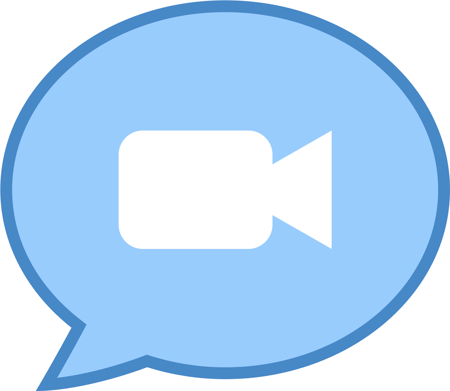 Video Message Icon Clipart (1600x1600), Png Download