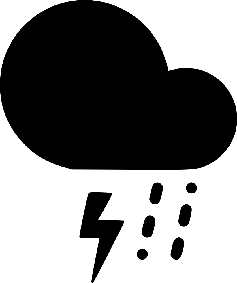 Sleet Storm Cloud Lightning Rain Comments - Cloud Clipart (822x980), Png Download