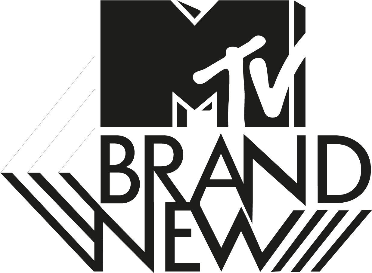 Logo Mtv Brand New Black - Mtv Brand New Logo Clipart (1266x948), Png Download